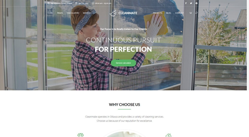 CleanMate - Cleaning Company Maid Gardening WordPress Theme